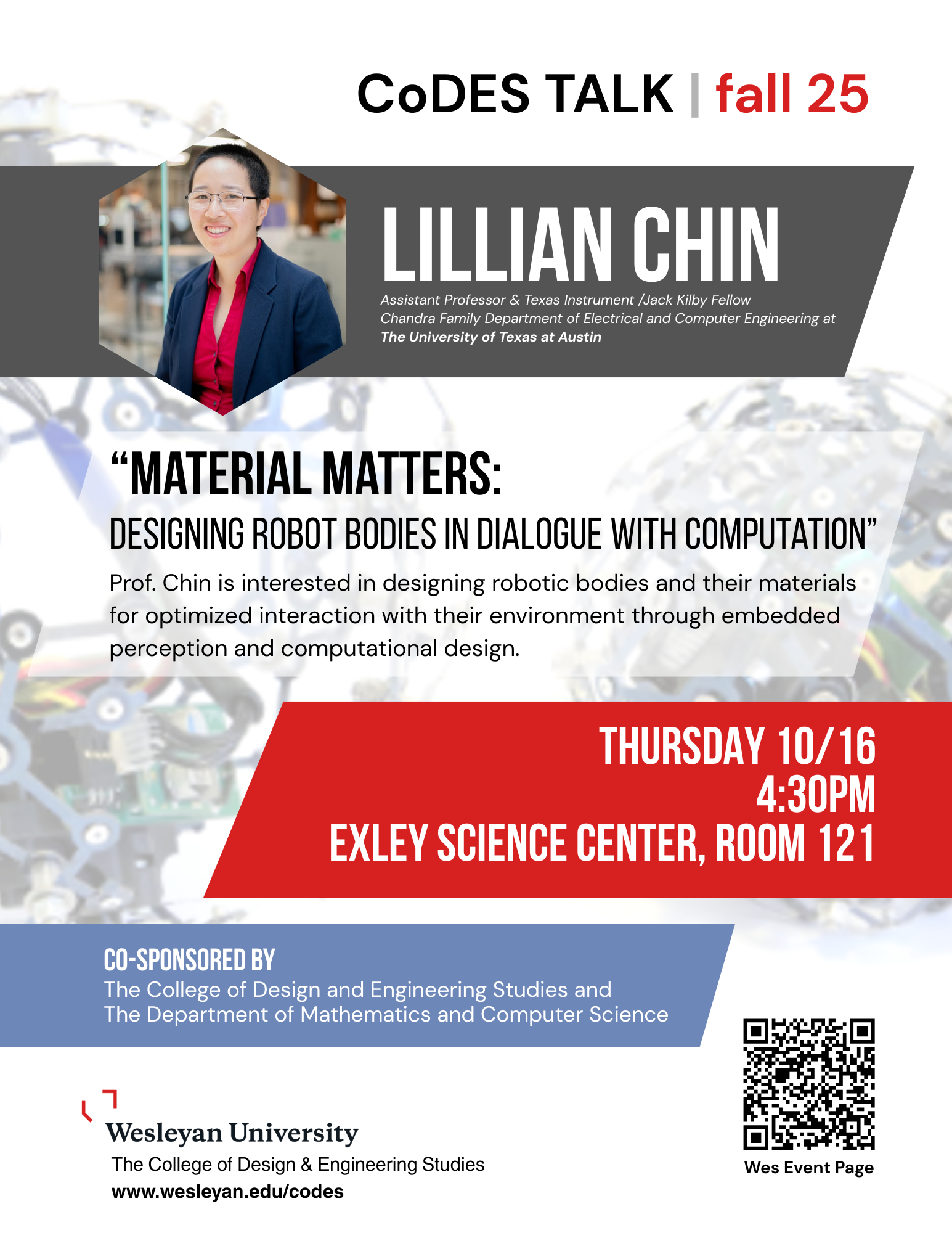 CoDES Talk with Lillian Chin